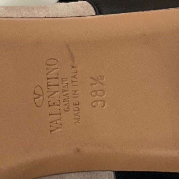 Valentino Garavani Suede Leather Studded Mary Janes - Picture 4 of 6